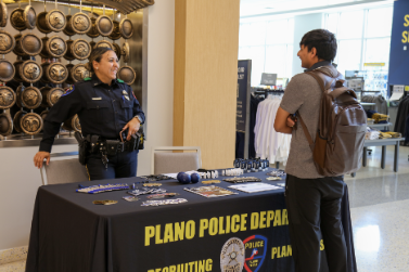 Police Departments tabling in the MUC